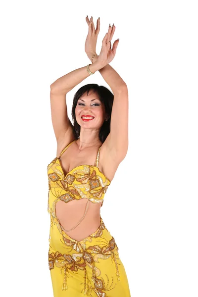 黄色のベリー ダンサー手 — ストック写真