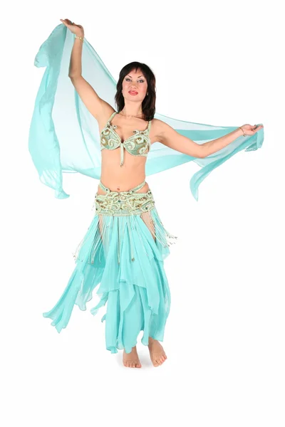 Bellydance rotating woman — Stock Photo, Image