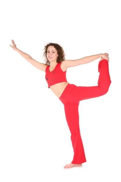 Женщина-йога — стоковое фото