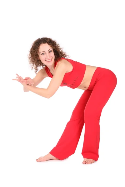 Yoga exercise in dance — Stock Photo, Image