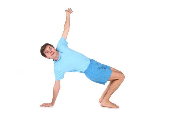 Hombre yoga feliz — Foto de Stock