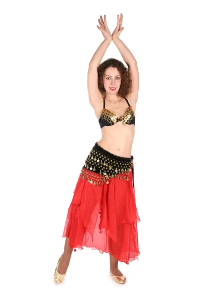 Bellydance with hands up — Stock Photo, Image