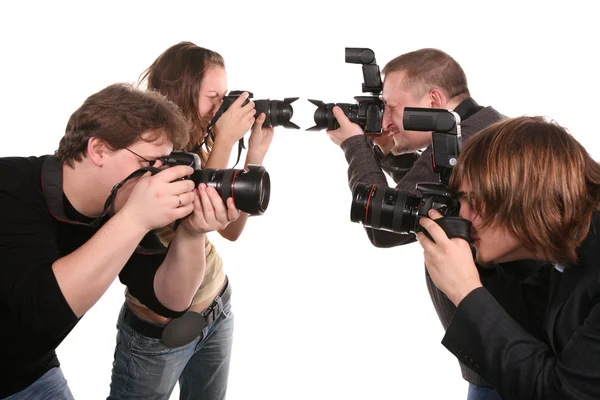 Cinco fotógrafos 2 — Fotografia de Stock