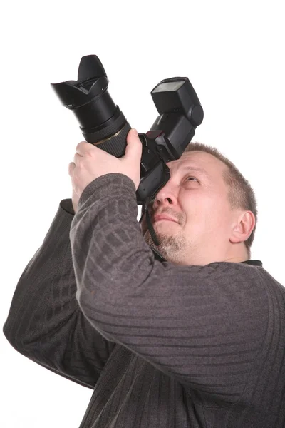 Fotograf isoliert auf Weiß 2 — Stockfoto