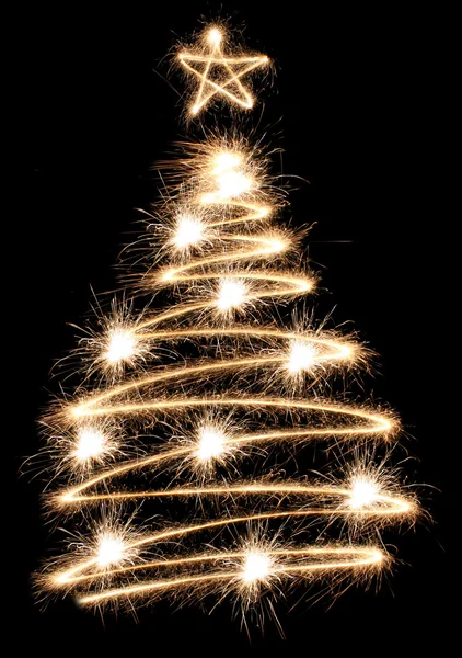 Sparkler tree — Stock Photo, Image