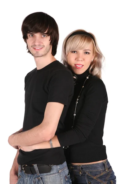 A fehér pár — Stock Fotó