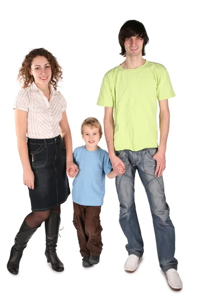 Eltern mit einem Sohn — Stockfoto