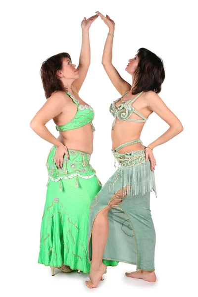 Two bellydance women — Stock Photo, Image