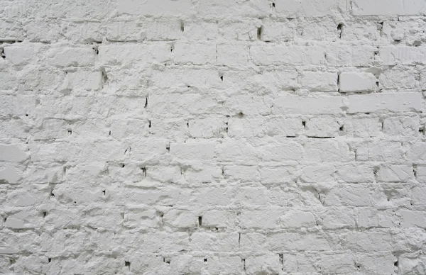 Geschilderde witte bakstenen muur 2 — Stockfoto