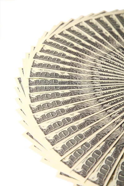 Close-up fan from the dollars — Stock Photo, Image