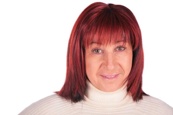 Red-haired woman close-up — Stock Photo, Image