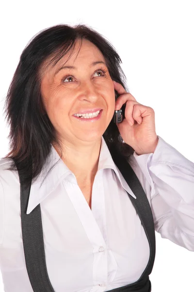 Woman with a cellphone — Stock Photo, Image