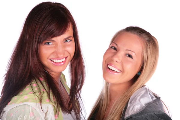 Twee meisjes close-up — Stockfoto