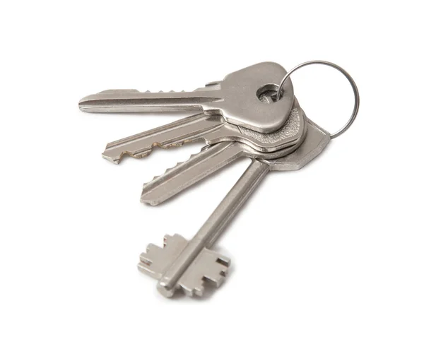 Four keys on ring 2 — Stock Photo, Image