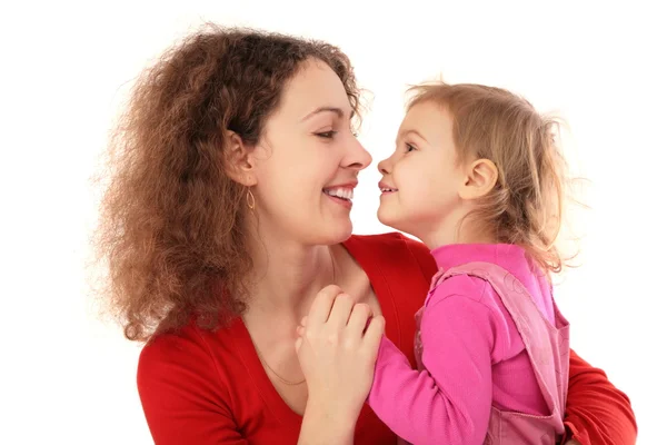 Mother with daughter fac-to-face — Stock Photo, Image