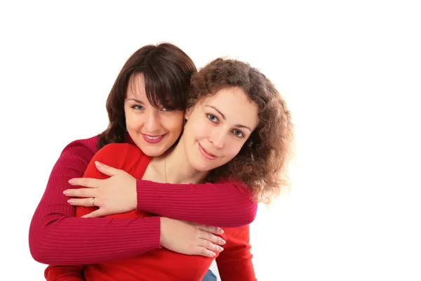 Two girls embraces 2 — Stock Photo, Image