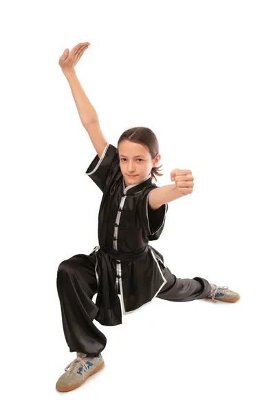Wushu chica empuje —  Fotos de Stock