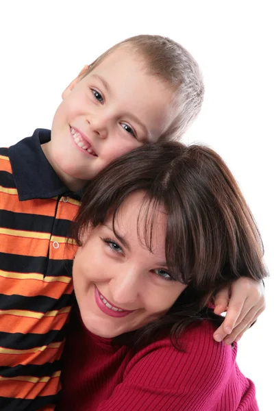 Moeder met zoon close-up — Stockfoto
