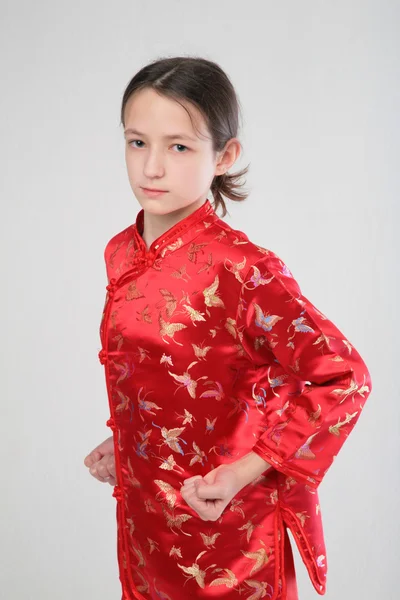 Wushu lány — Stock Fotó