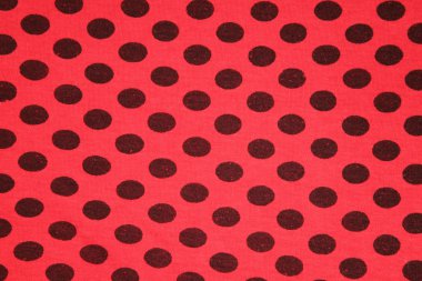 kırmızı siyah noktalar Tekstil dokulu