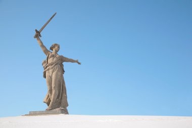 Volgograd monument winter clipart