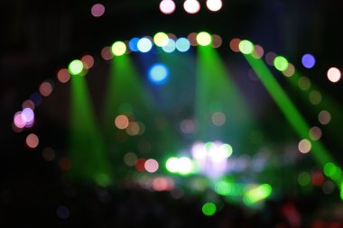 Color spotlights on concert clipart