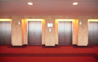Elevator doors clipart
