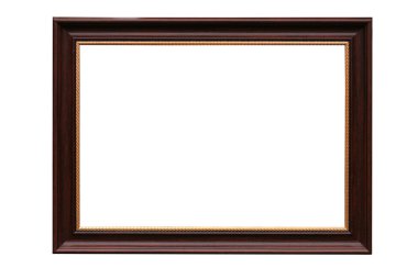 Frame for picture from baguette on white clipart