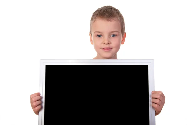 Junge mit Bildschirm — Stockfoto