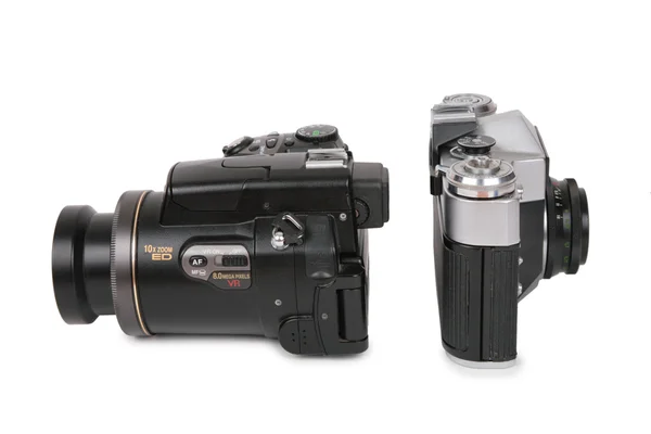Modern and obsolete cameras 2 — Stock Photo, Image