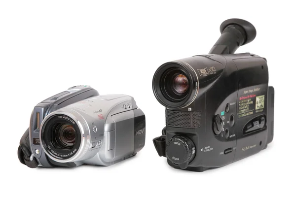 Hdv und analoge Videokameras — Stockfoto