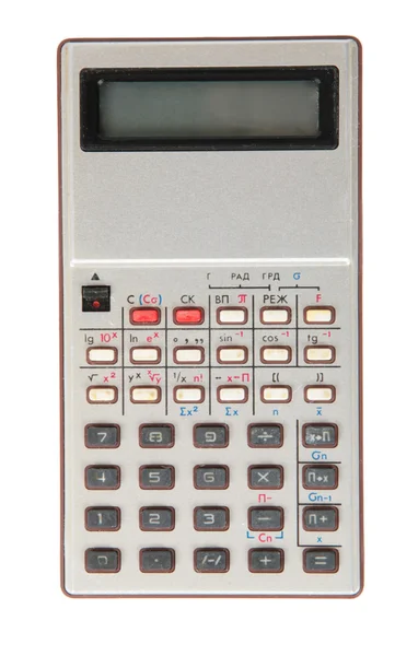 Old dirty obsolete calculator — Stock Photo, Image