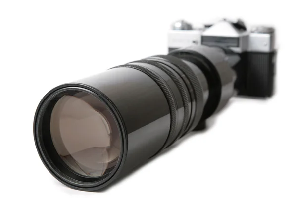Camera with large lens — Stock Photo, Image