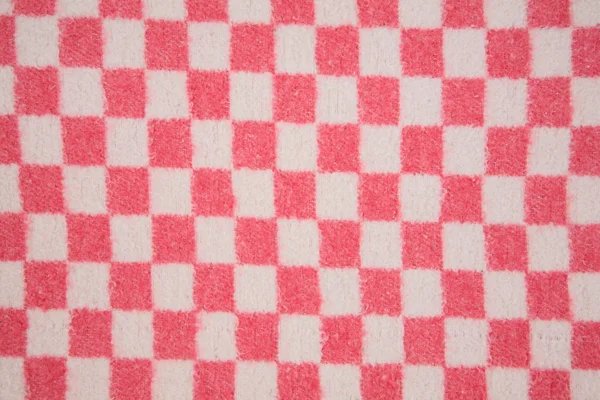 Wolle rot weiß quadratische Textur — Stockfoto