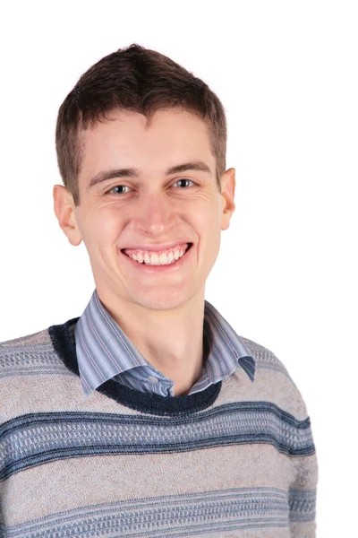 Lächeln junger Mann isoliert — Stockfoto