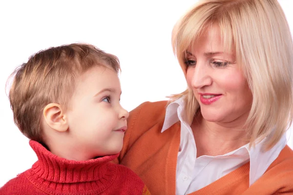 Middleaged woman with kid — Stock Photo, Image