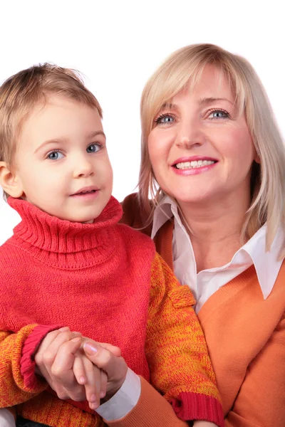 Middleaged woman with kid 4 — Stock Photo, Image