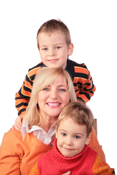 Žena s dětmi — Stock fotografie