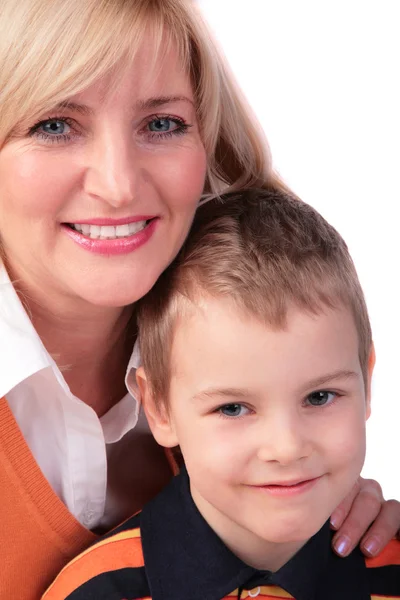Frau mittleren Alters mit Junge 2 — Stockfoto