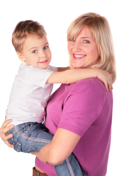 Woman with kid posing — Stock Photo, Image