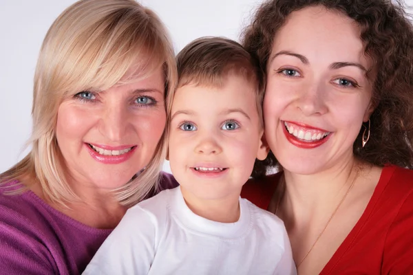 Grandmother, mother, baby — Stock Photo, Image