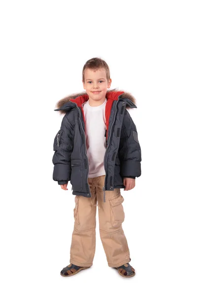 Kış giysileri içindeki çocuk — Stok fotoğraf