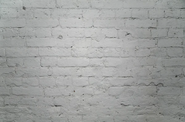 Wit geschilderde bakstenen muur 2 — Stockfoto