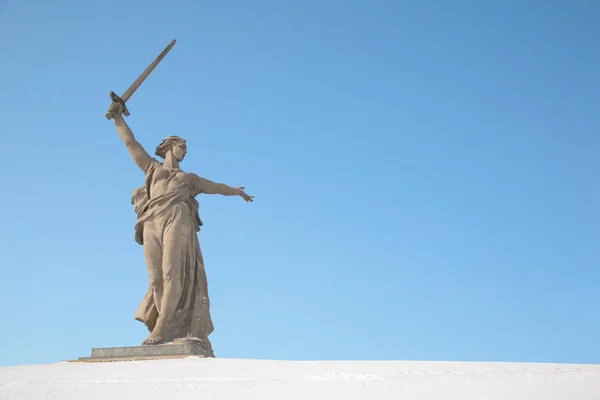 Volgograd monument winter — Stockfoto
