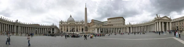 Szent Péter tér, a Vatikáni panoráma — Stock Fotó