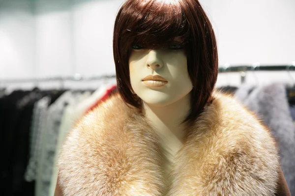 Mannequin in fur — Stock Photo, Image