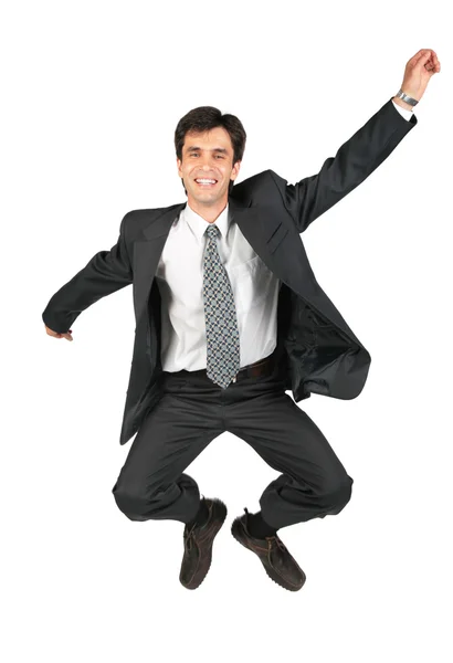 Businessman jumps — Stock Photo, Image