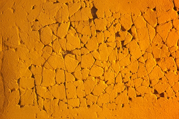 Orange eroded plaster — Stock Photo, Image