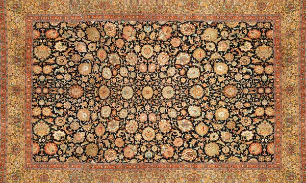 Frammento di tappeto — Foto Stock