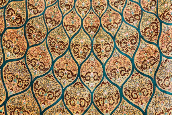 Fragment of carpet with floral ornament — Stock Photo, Image